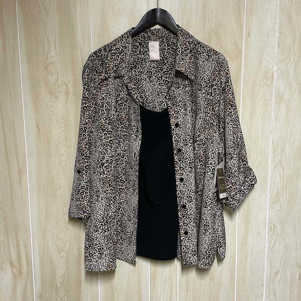 White Stag Leopard Blouse